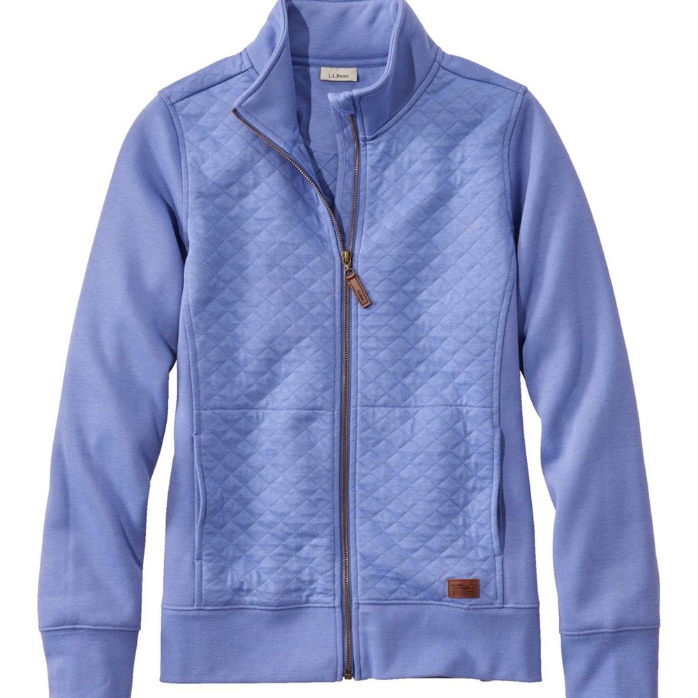 L.L. Bean Women's Quilted Full-Zip Sweatshirt